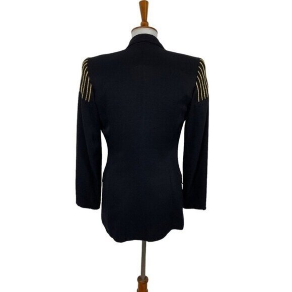 J Harris Navy Blazer XS Womens One Button Career Office Classic - Picture 5 of 8